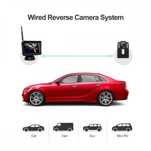 car play rear view camera backup Waterproof Wired