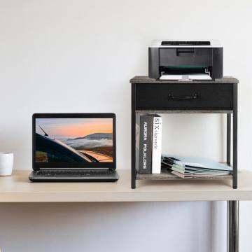 Printer Tables for Small Spaces with Storage Shelf