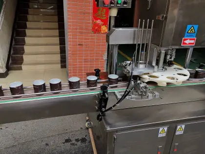 Automatic Snacks Sundry Fruits Cans Sealing Machine