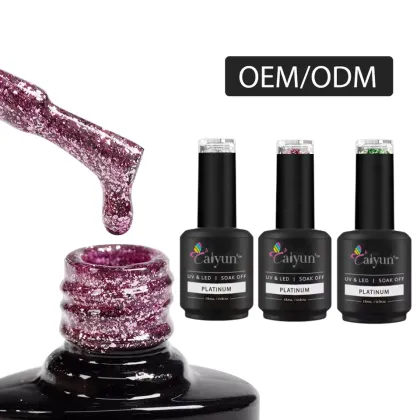 Elastic Design Salon Varnish Platinum Gel for Creative Nail Art