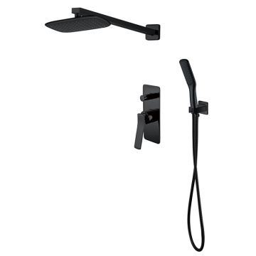 Hot And Cold Black Shower Faucets Brass