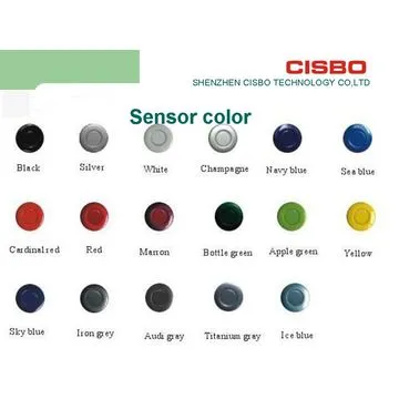 IP68 waterproof degree car flat panel LCD parking sensor with dang-dang alarming system