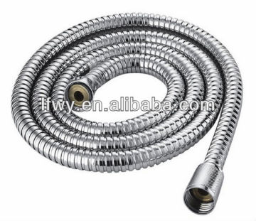 Stainless Steel Shower Hose Double Lock Zinc Nuts Brass Core120cm