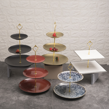 Ceramic Plates for Wedding 3 Tier Desserts