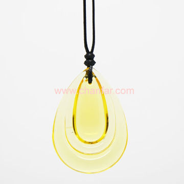 Hollow Necklace,Fashion Drop Pendant Crystal Hollow Necklace