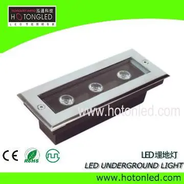 3x1W Stainless Steel LED Underground Light