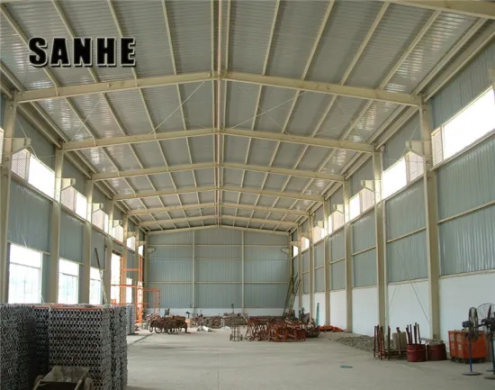 Steel building construction warehouse hangar