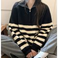 Women Loose Sweaters Long Sleeve High Neck Pullover