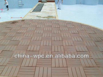 outdoor non-fiding wood look decking tile