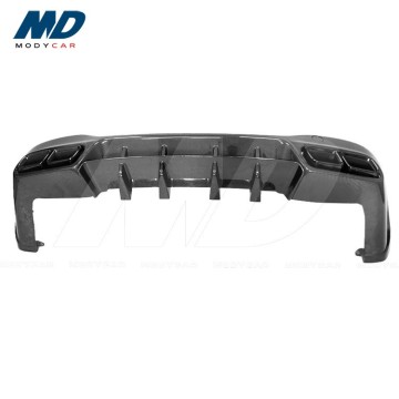 Diffuser ด้านหลังของคาร์บอนไฟเบอร์สไตล์ TOPCAR สำหรับ 2015-2019 MERCEDES-BENZ GLC-Class X253 GLC43 GLC63 AMG