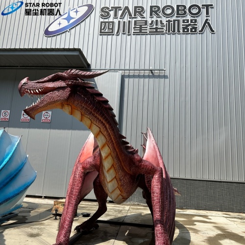 Naga Mekanik Interaktif untuk Taman Hiburan Luar Ruang