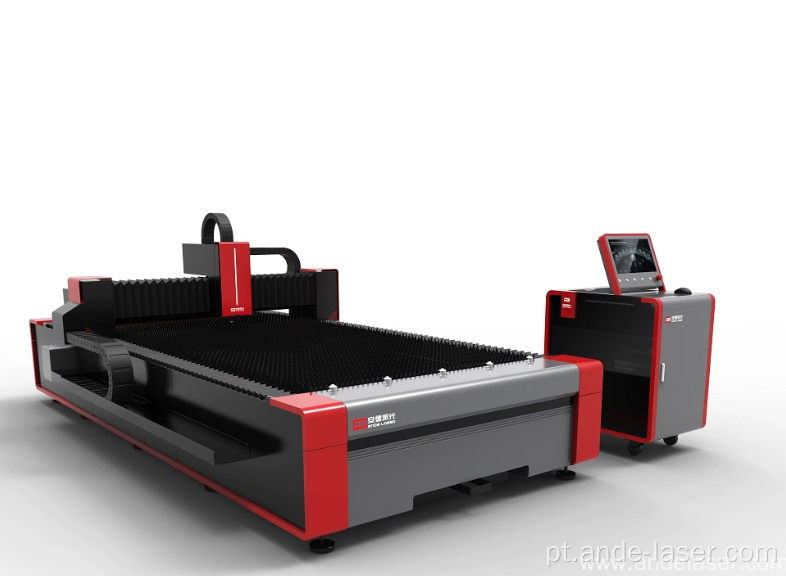 Máquina de corte a laser de fibra sem riscar a peça de trabalho