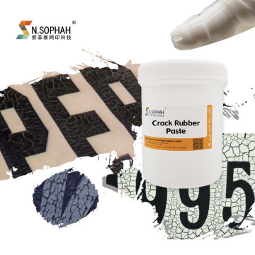 China Wide Application Crack Rubber Paste Screen Printing Ink for T-Shirt Printing