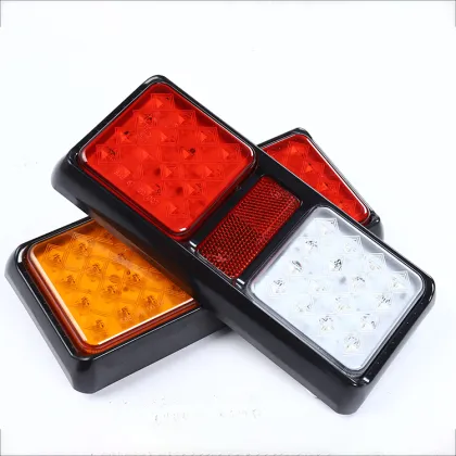 12V LED Trailer Truck Bus Van Stop Tail Reverse Lights