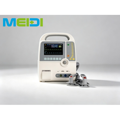 Multi-function Defibrillator Monitor With ECG NIBP TEMP SpO2 Printer, Biphasic Emergency Defibrillator For Clinic