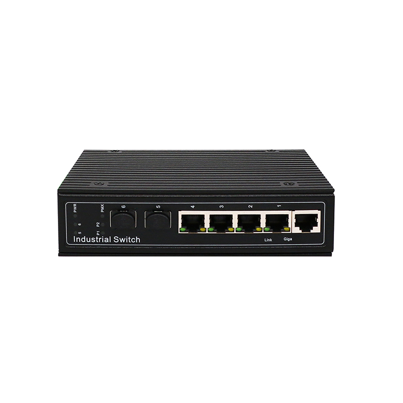 4 PORTS CCTV إدارة الشبكة الصناعية Poe Switch 48V