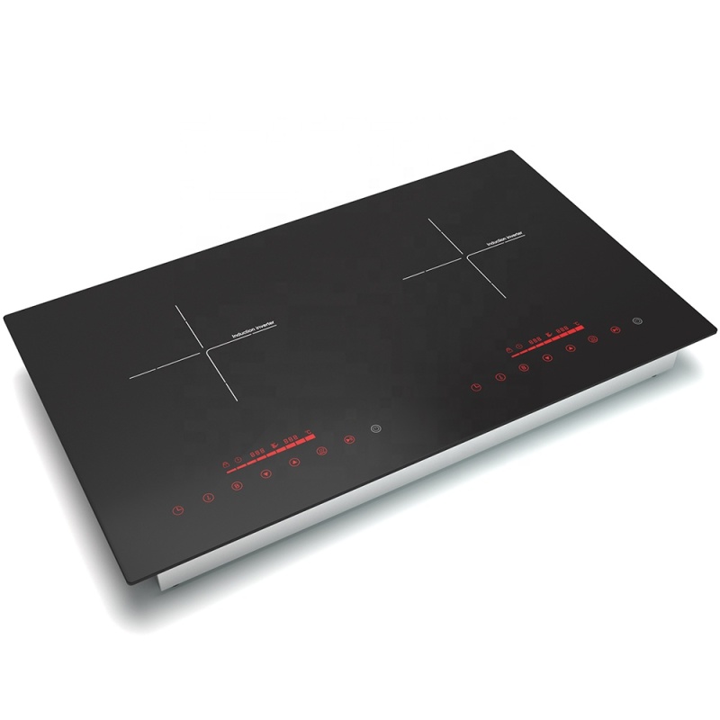 Factory Direct Sales Price Multi-function Energy Saving High-Power Waterproof Design Double Induction Cooker Built-in