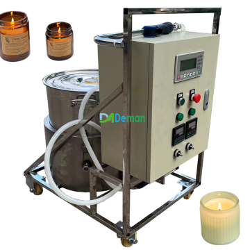 High Quality Scented Glass Candle Filling Machine with Soy Wax, Palm Wax, and Beeswax Melting Tank