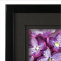 Black Wood Picture Frame Mat For 5x7 Image