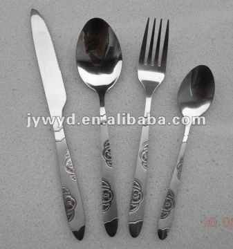 Stainless Steel Tableware With Sand Blast