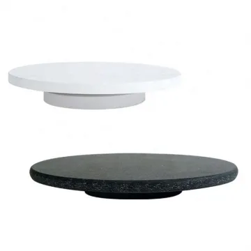 Marble Revolving Wedding Cake Display Stand for Birthday Party Cake Decorating Turntable