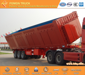 3-axle rollover dump semi trailer