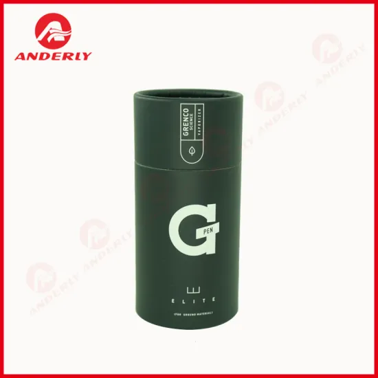 Electronic Cigarrete Packaging Black Kraft Cardboard Tube
