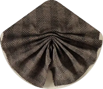 knit herringbone jacquard wool suiting fabric