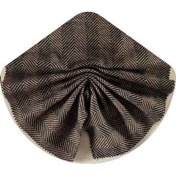 knit herringbone jacquard wool suiting fabric