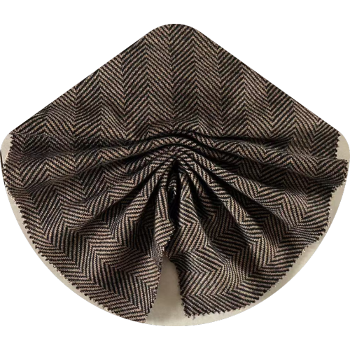 вязаная херрингбоня жаккардовая шерсть ткань