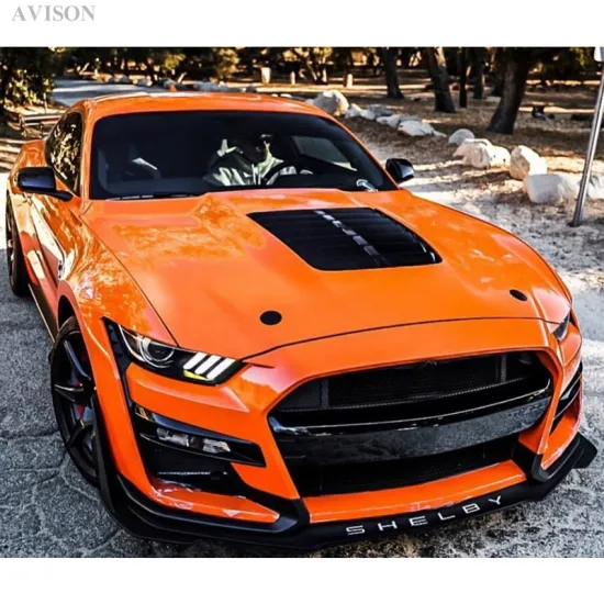 Ford Mustang 2015-2017 GT500 Style Front Bumper and Rear Diffuser Kit