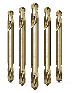 HSS Straight Shank Full Ground Double End Twist Bor