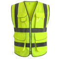 Knitted fabric hiviz safety reflective vest