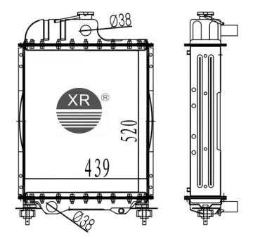 High-Quality MTZ 70Y.1301010 Radiator Factory for MTZ TRACTOR 80/82 Brass Copper Radiator