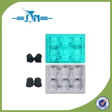 Plastic Silicone flower shape ice mold with high quality