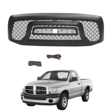 Black LED Front Grille for 2006-2008 Ram 1500 Bumper Grill JOLY
