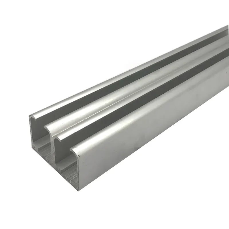 Aluminium sliding door and window track Extruded profiles