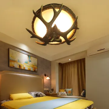 Indoor Nordic Modern Antler Deer Horn Ceiling Lamp: Unique Lighting Design