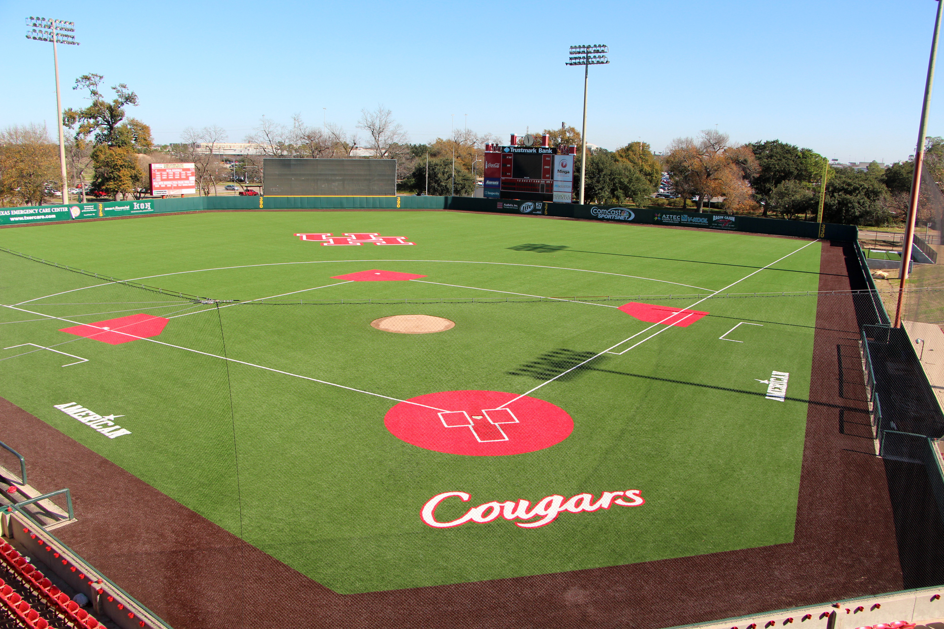 artificial turf baseball field