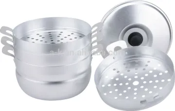 Aluminum wash white steamer for kitchen