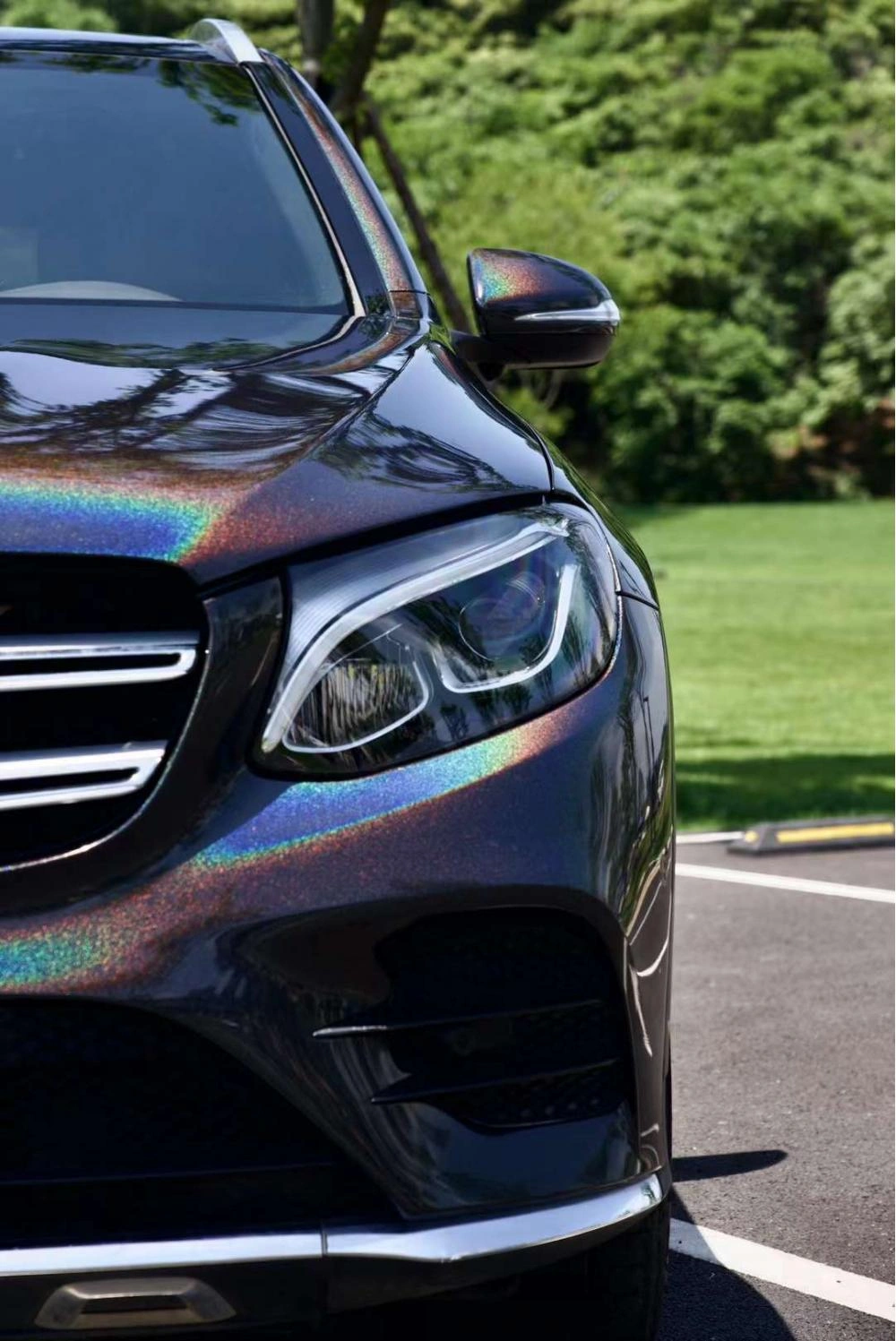 Glossy Abu Blue Car Wrapping