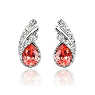 fashion crystal alloy stud earrings
