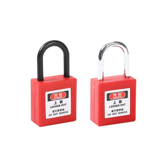 Customizable Waterproof Steel Shackle Mini Colored Loto Safety Padlock with Master Key: Lockout Tagout Solution