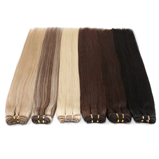 drop shipping unprocessed cuticle aligned russia  human weft hair extensions