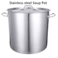 Stock Pot Stainless Steel Capsulated Bottom w/Glass Lid