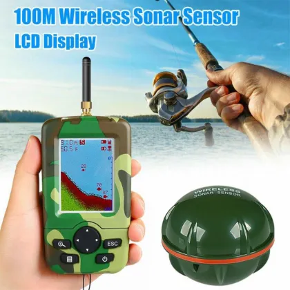 Portable Hot Sale 100M Fishing Echo Sounder LCD Screen Sonar Fish Finder