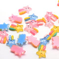 Very Cute Rainbow Shooting Star Cabochons in resina Flatback Rainbow Meteor Slime Charms Hairbow Center Accessori fai da te