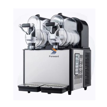 Commercial 110V/220V Snow Melting & Slush Making Machine: Dual 3L Tank System for Smoothies, Granitas, and Ice Slushes