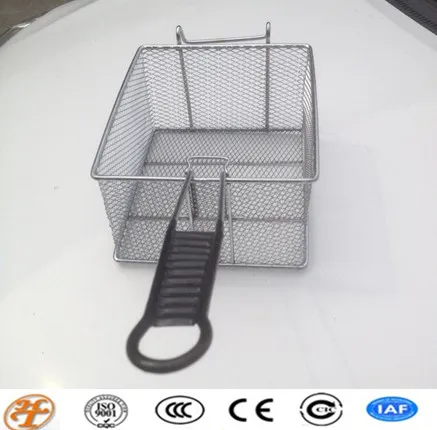 stainless steel square chip fryer basket