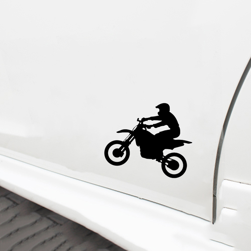 Car window truck outdoor sticker simple dirtbike dirt rider jumps rider Car Accessories